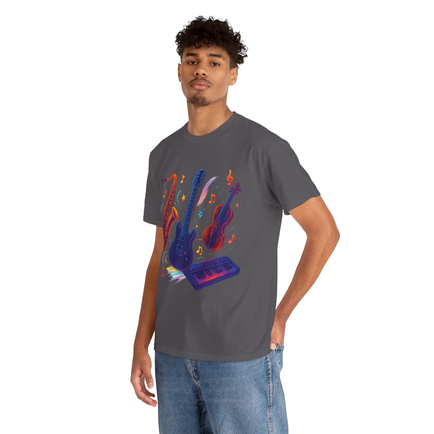 Vibrant Music-Themed Unisex Tee
