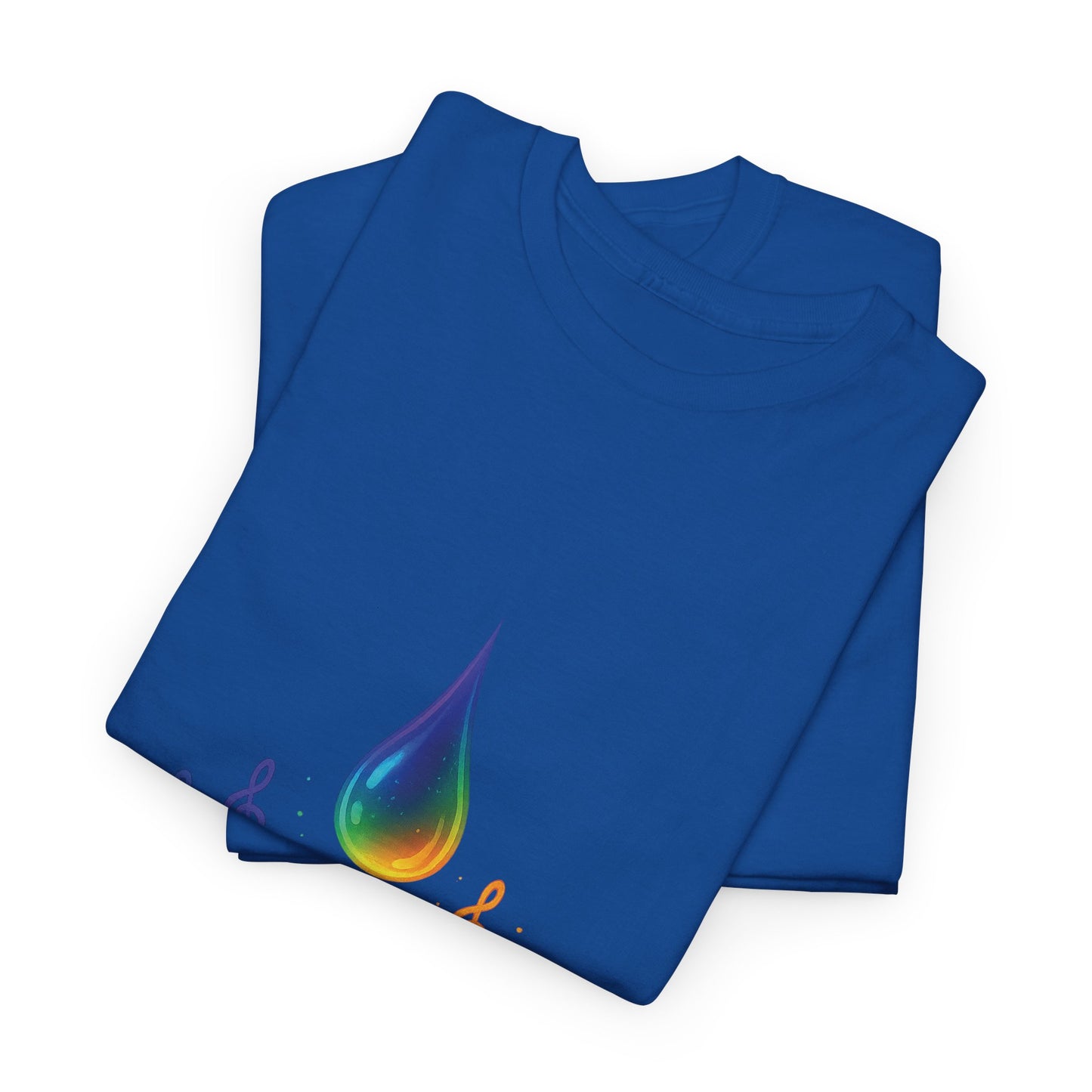 Colorful Music Water Drop Unisex Heavy Cotton Tee
