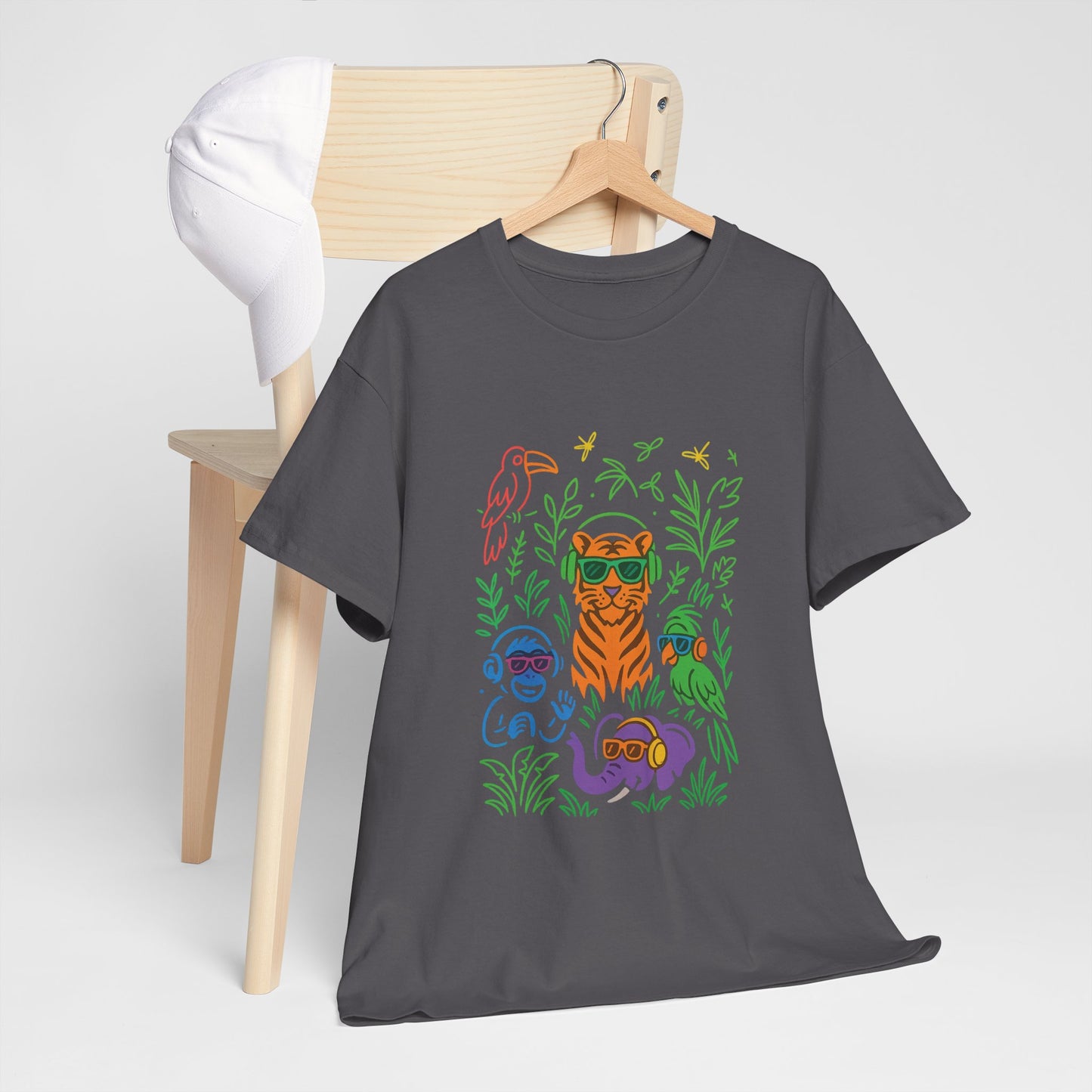 Vibrant Jungle Vibes Tee | Unisex Cotton T-Shirt