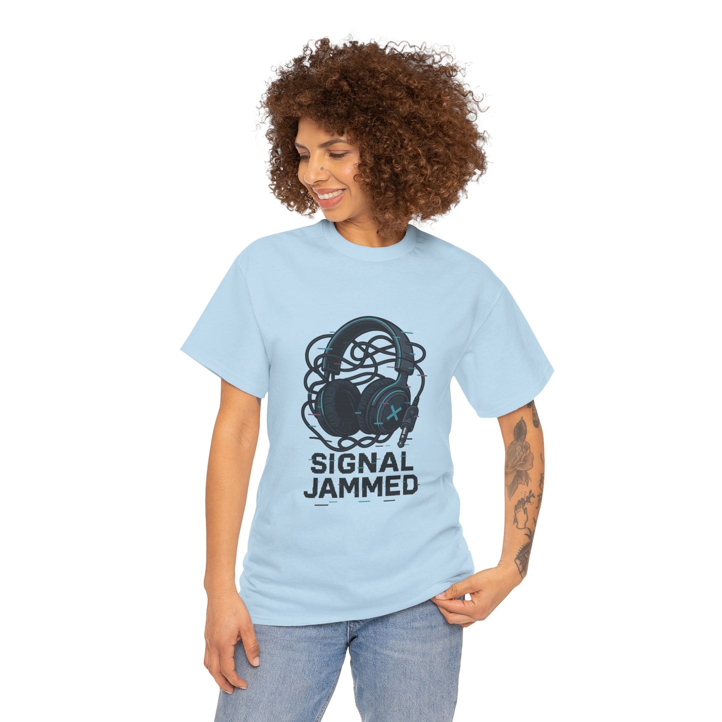 Signal Jammed Unisex Heavy Cotton Tee