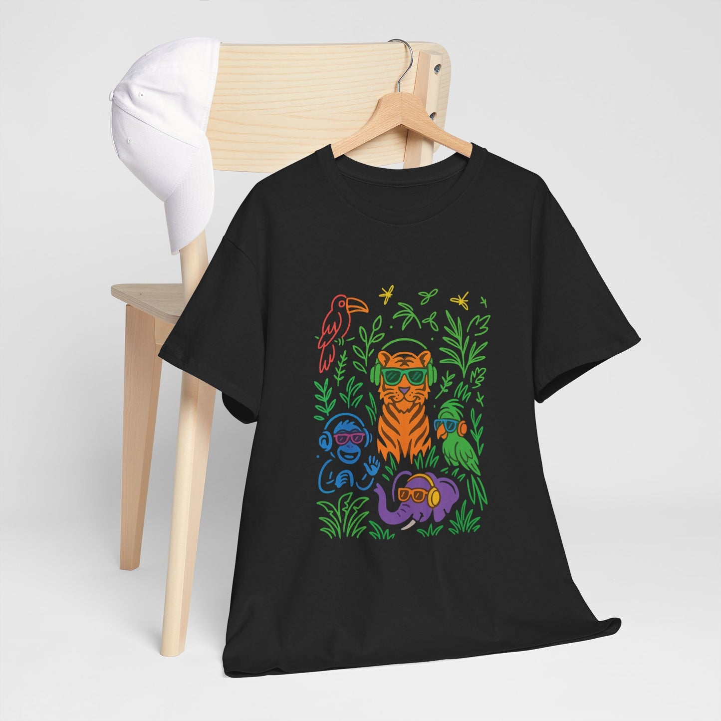 Vibrant Jungle Vibes Tee | Unisex Cotton T-Shirt