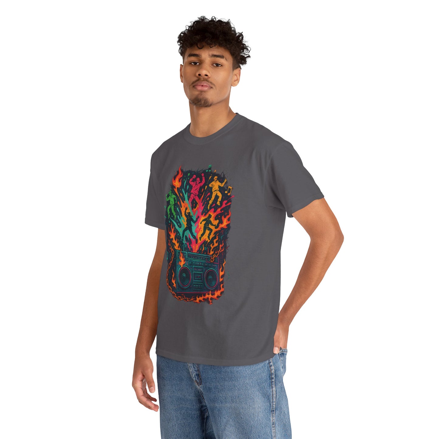Vibrant Dance Party Tee, Unisex Cotton Tee