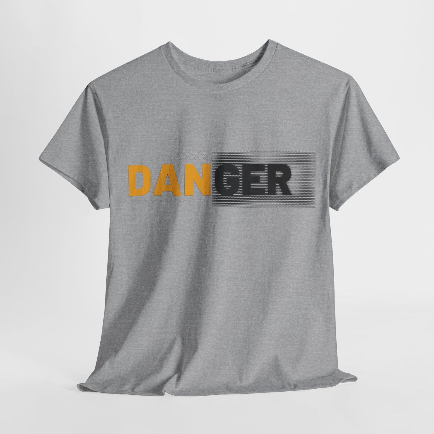 Unisex Heavy Cotton Tee with 'DANGER' Design
