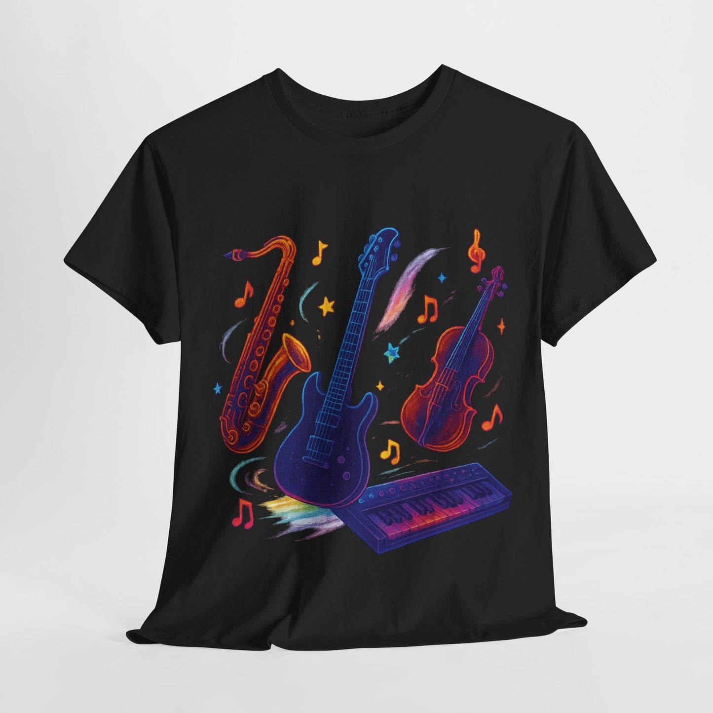 Vibrant Music-Themed Unisex Tee