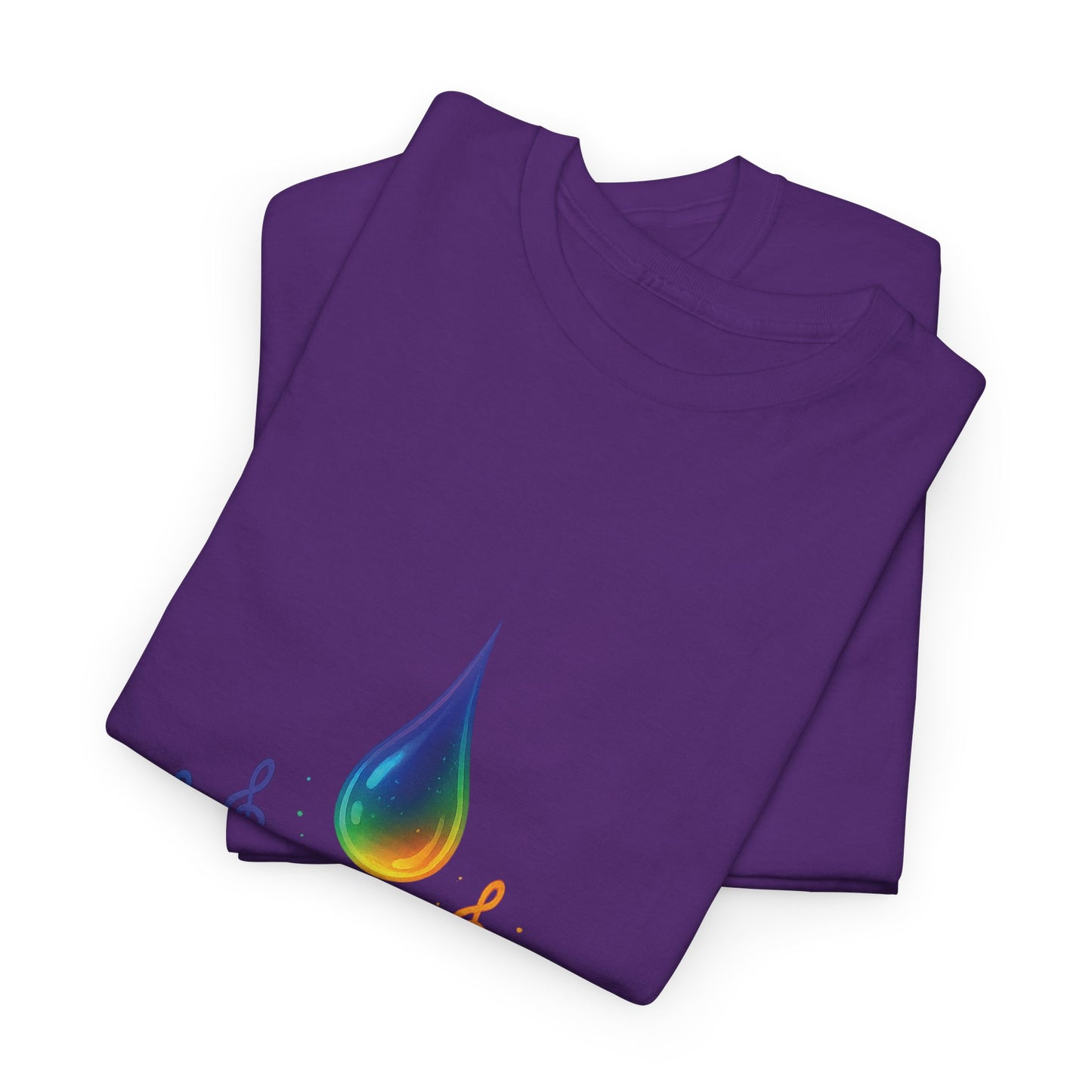 Colorful Music Water Drop Unisex Heavy Cotton Tee