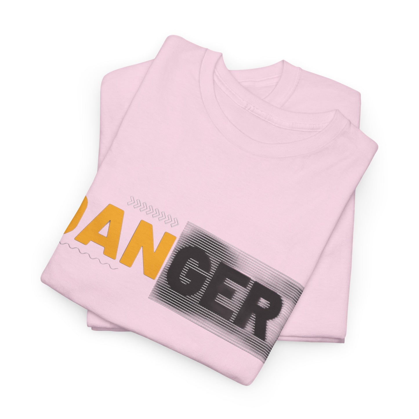 Unisex Heavy Cotton Tee with 'DANGER' Design