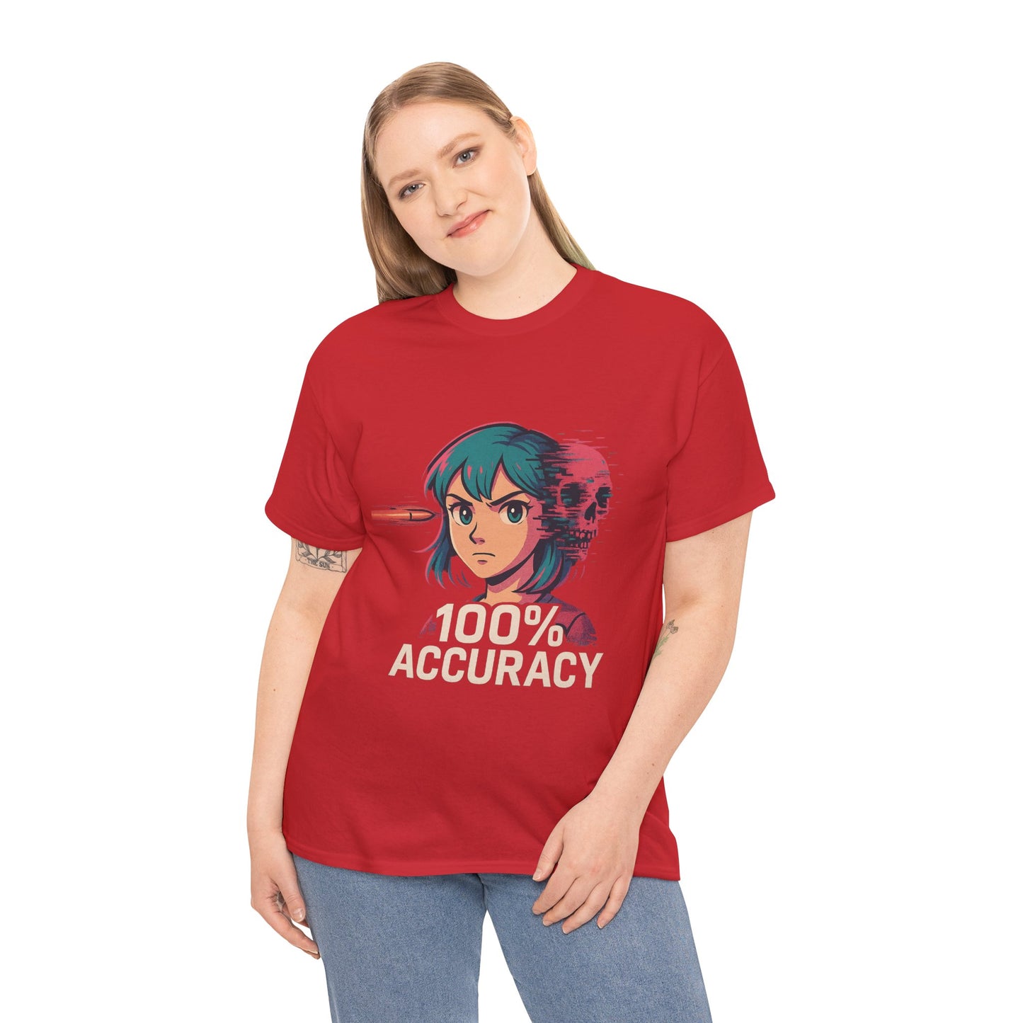 100% Accuracy Graphic Tee for Gamers - Unisex Cotton