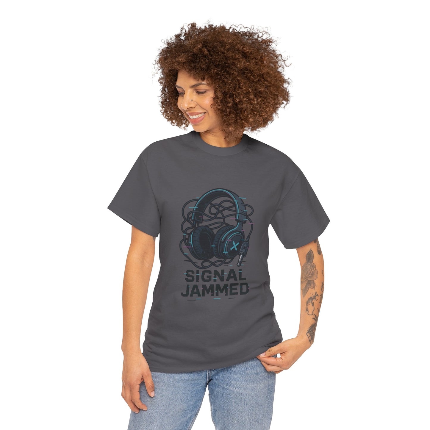Signal Jammed Unisex Heavy Cotton Tee