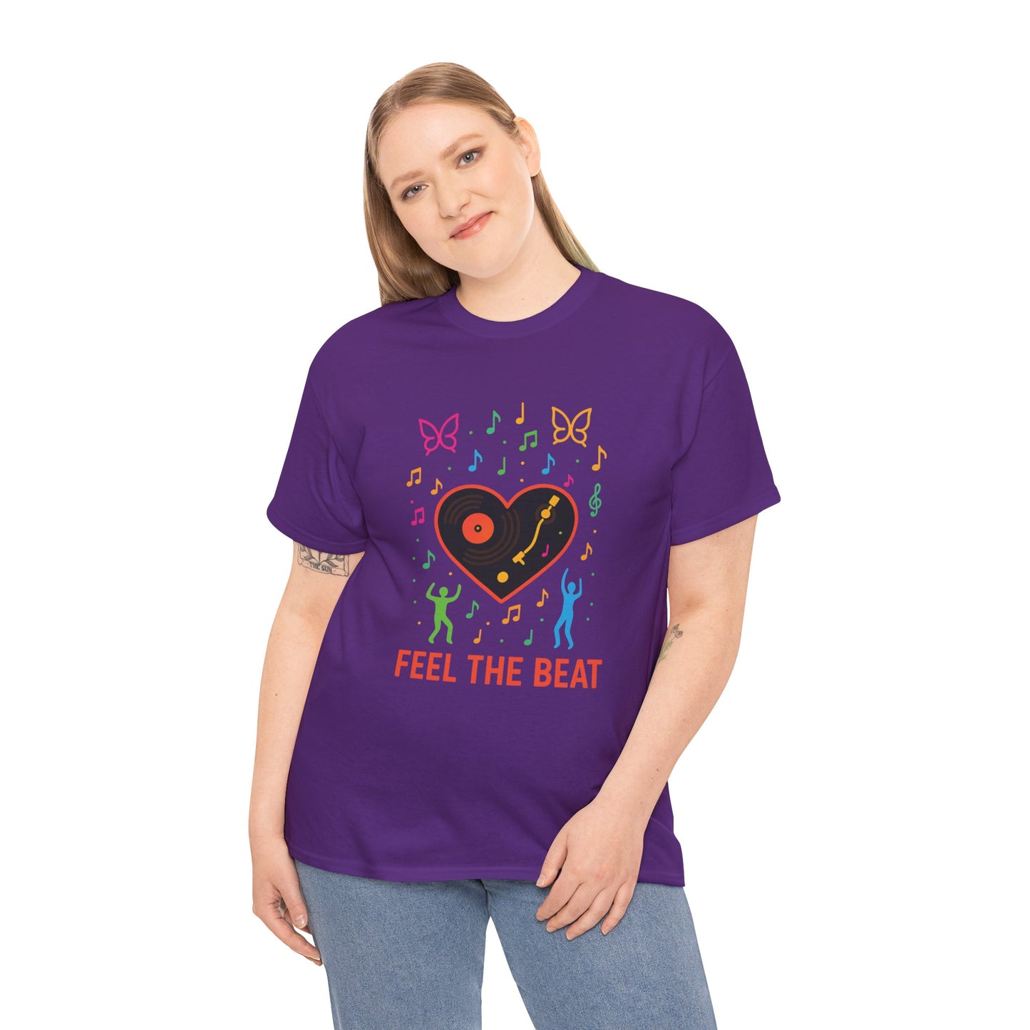 Colorful Music Vibes Tee | Unisex Heavy Cotton Tee
