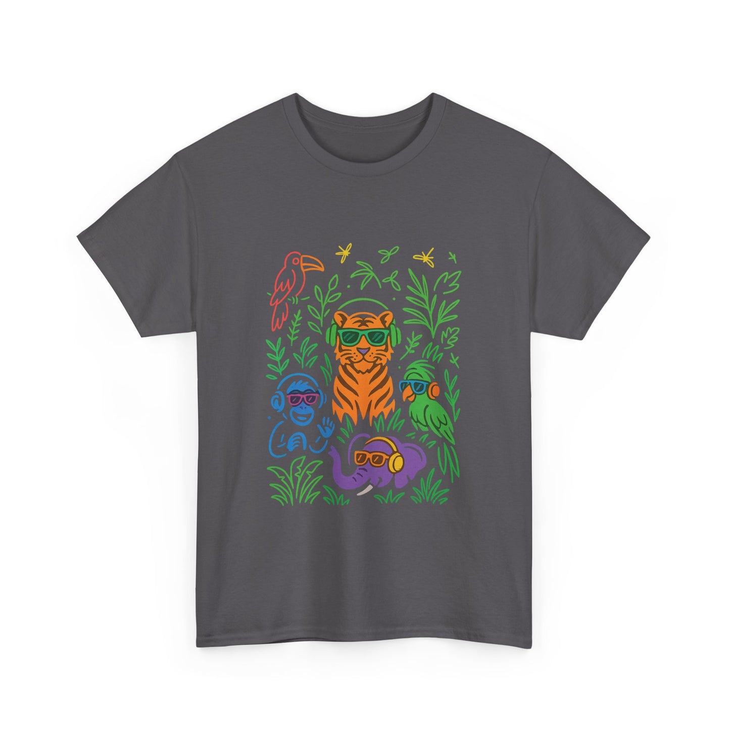 Vibrant Jungle Vibes Tee | Unisex Cotton T-Shirt