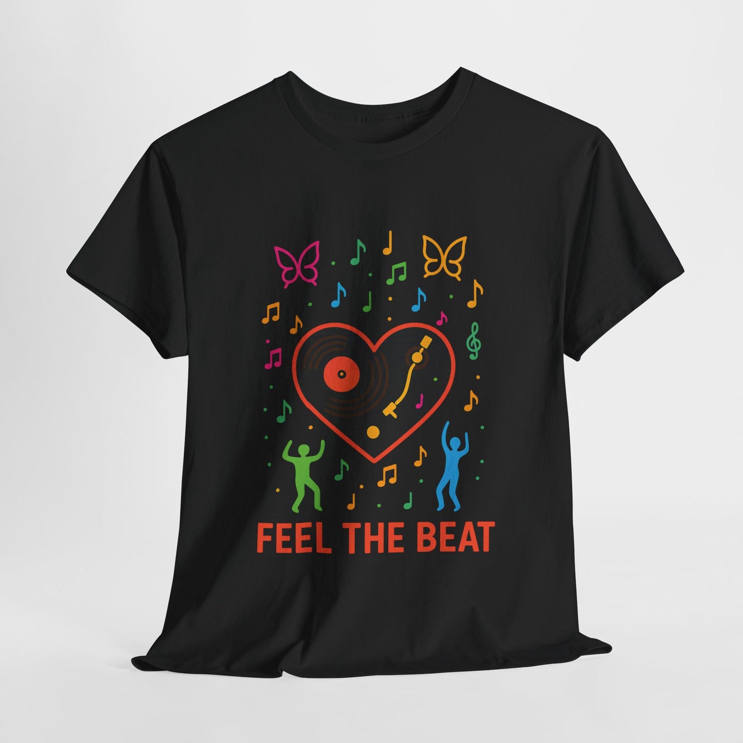 Colorful Music Vibes Tee | Unisex Heavy Cotton Tee