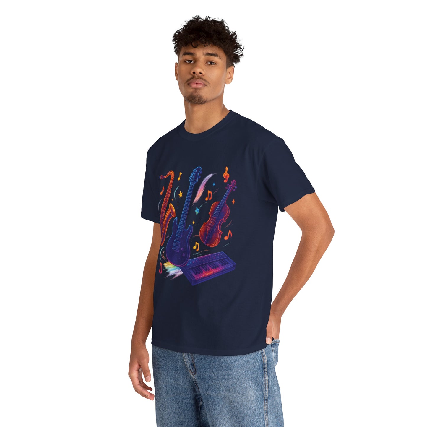 Vibrant Music-Themed Unisex Tee