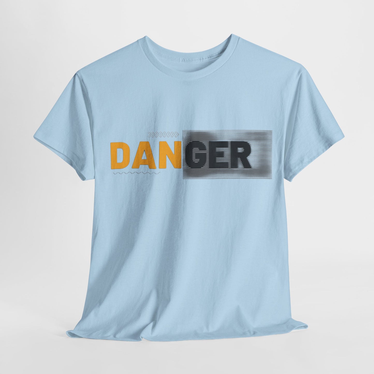 Unisex Heavy Cotton Tee with 'DANGER' Design