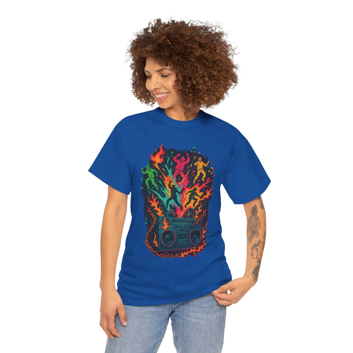 Vibrant Dance Party Tee, Unisex Cotton Tee