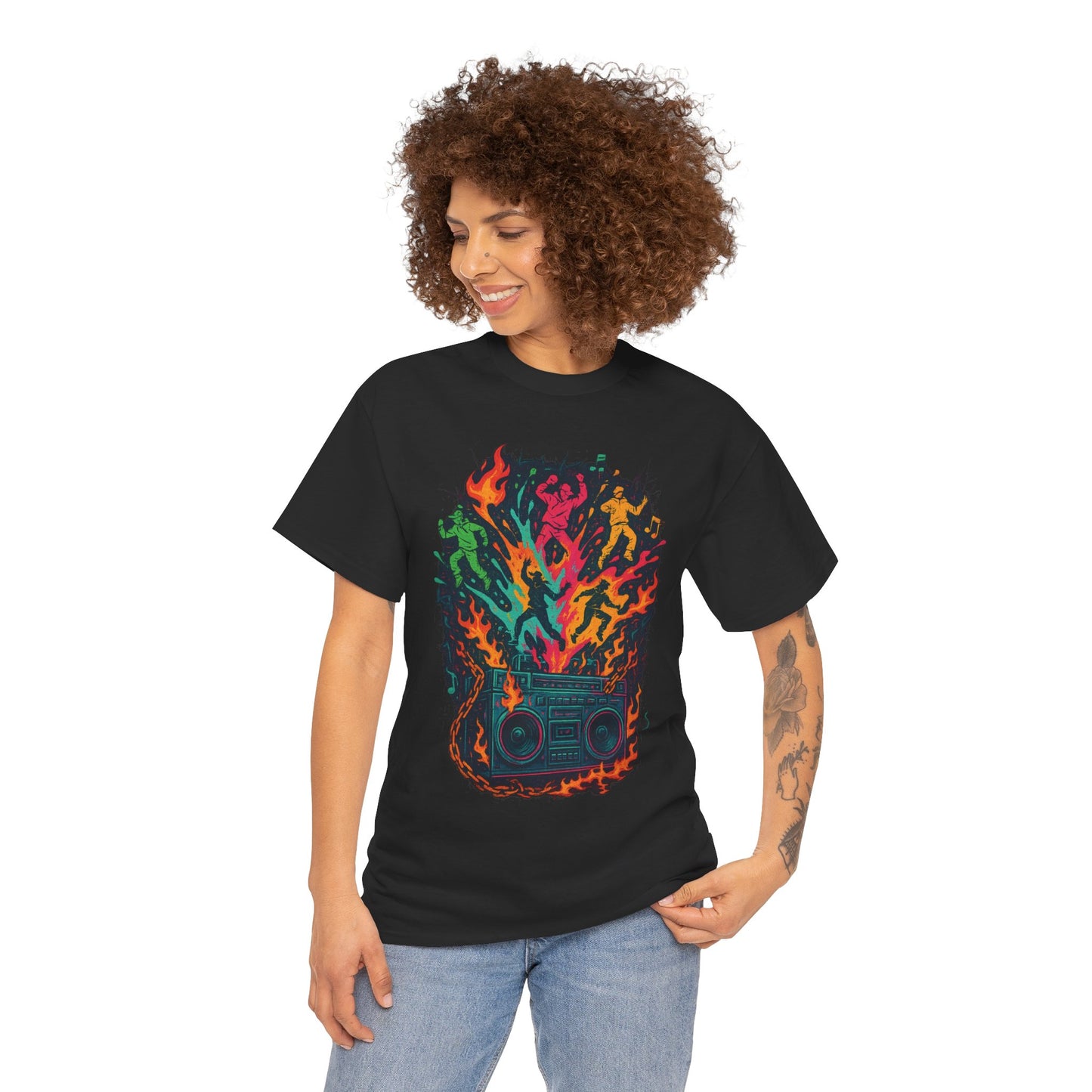 Vibrant Dance Party Tee, Unisex Cotton Tee