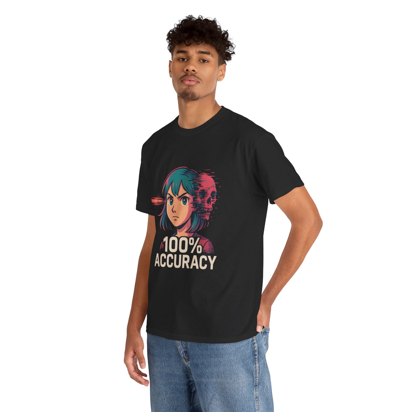 100% Accuracy Graphic Tee for Gamers - Unisex Cotton