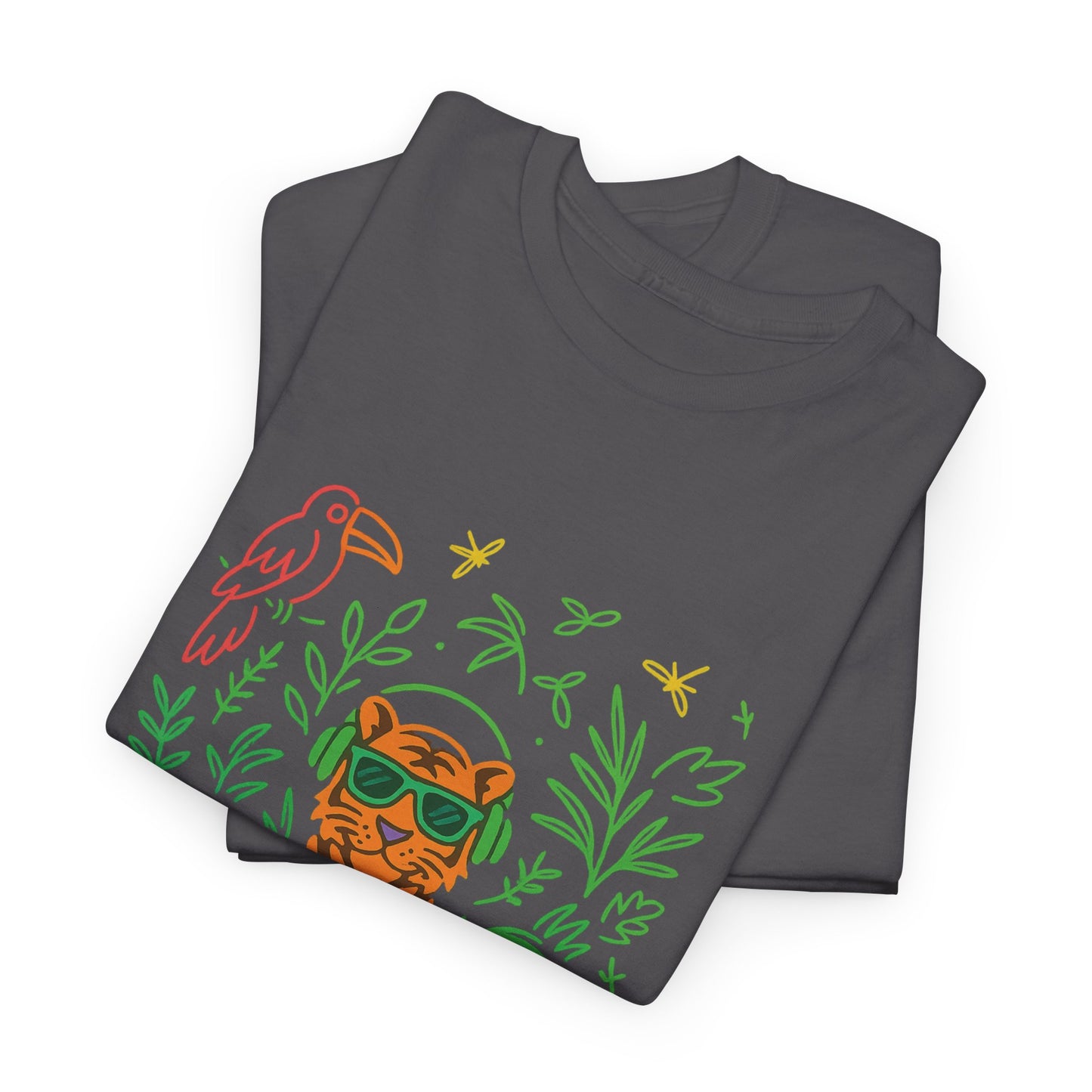Vibrant Jungle Vibes Tee | Unisex Cotton T-Shirt