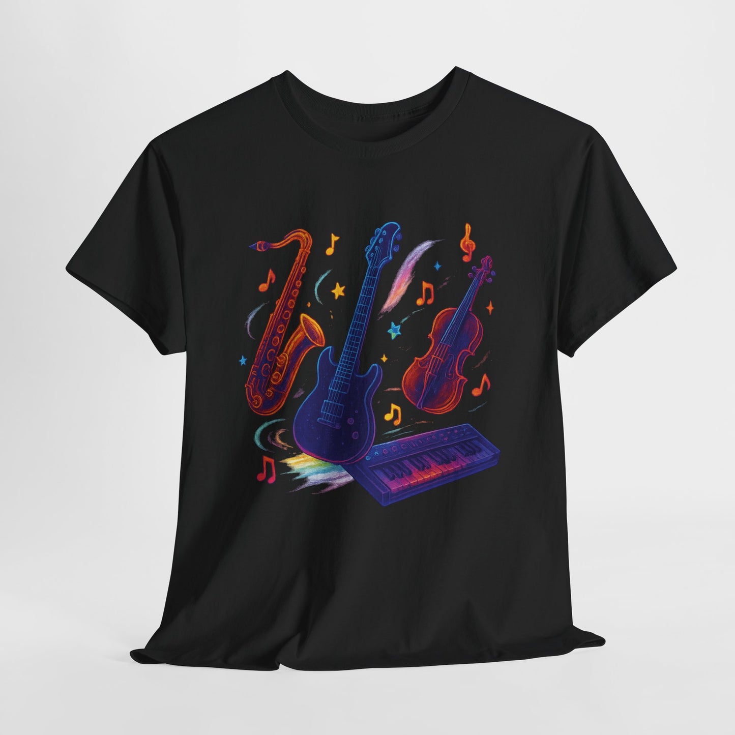 Vibrant Music-Themed Unisex Tee