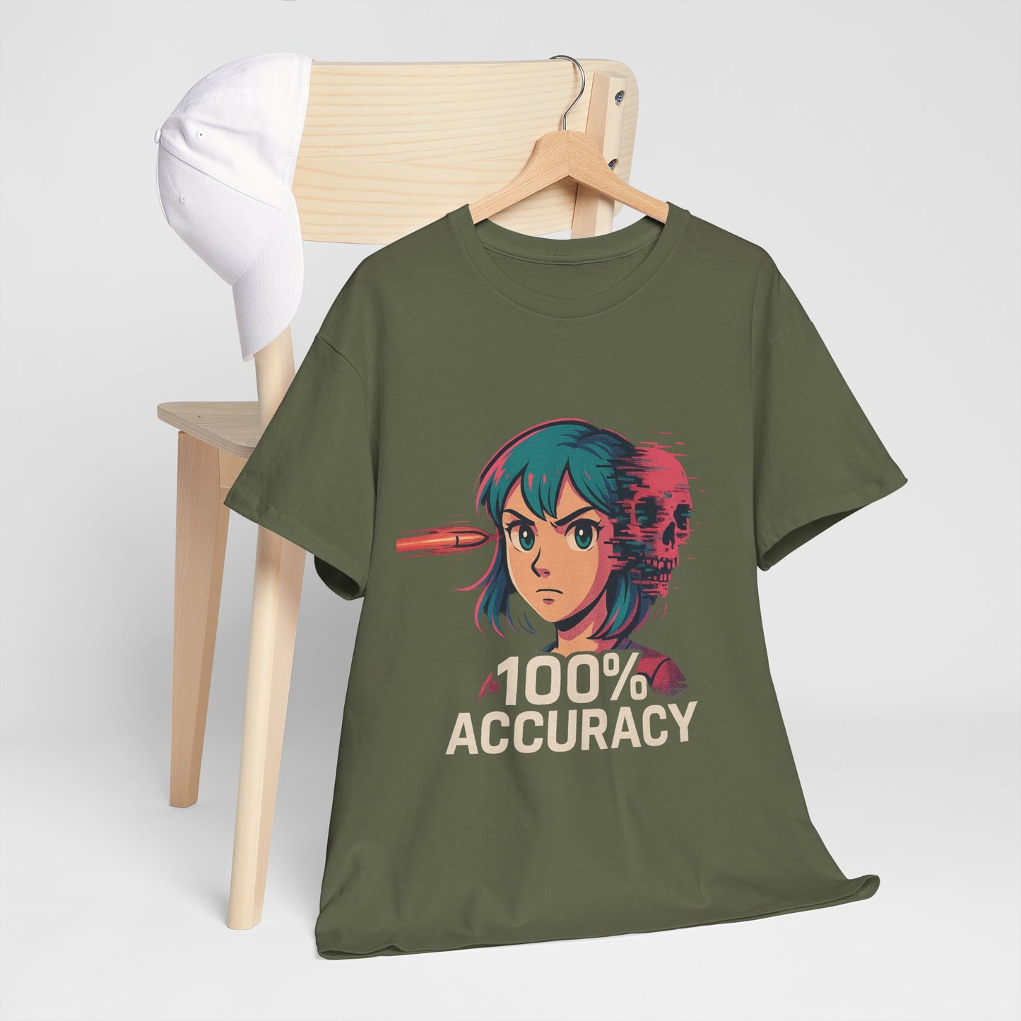 100% Accuracy Graphic Tee for Gamers - Unisex Cotton