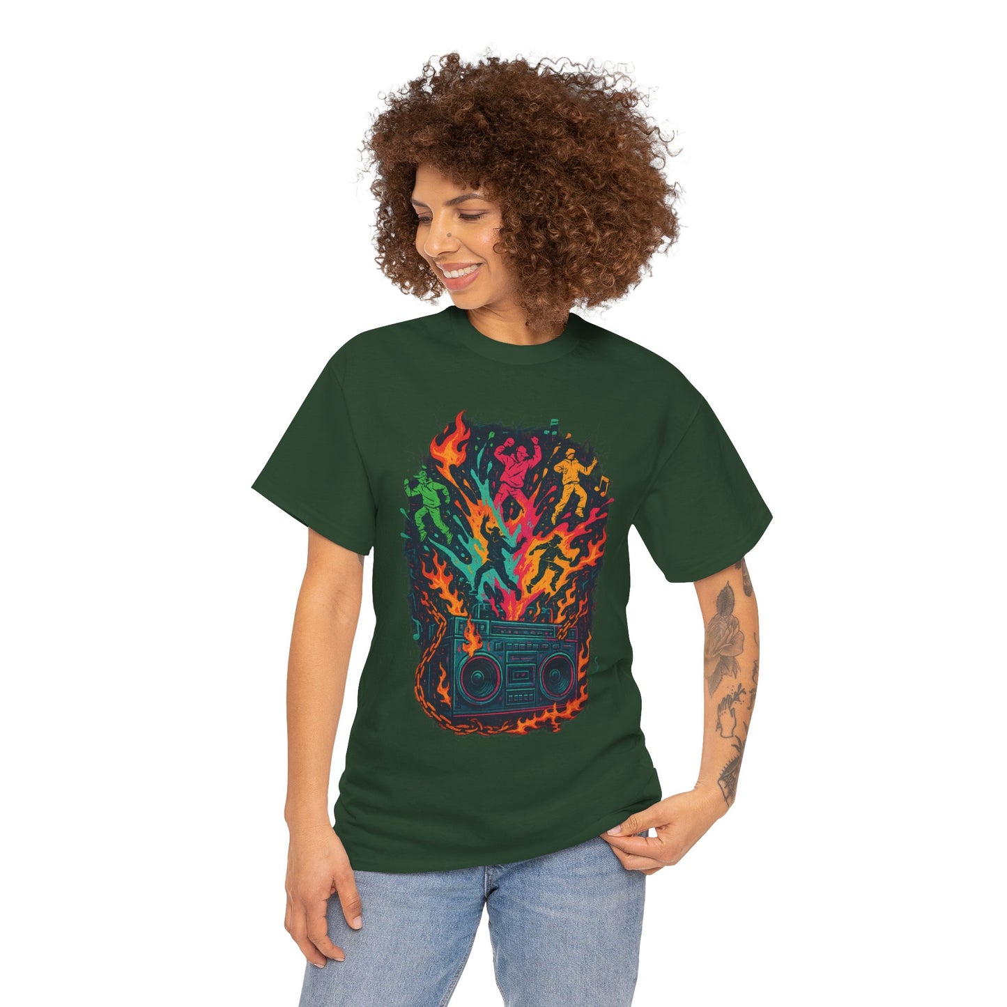 Vibrant Dance Party Tee, Unisex Cotton Tee