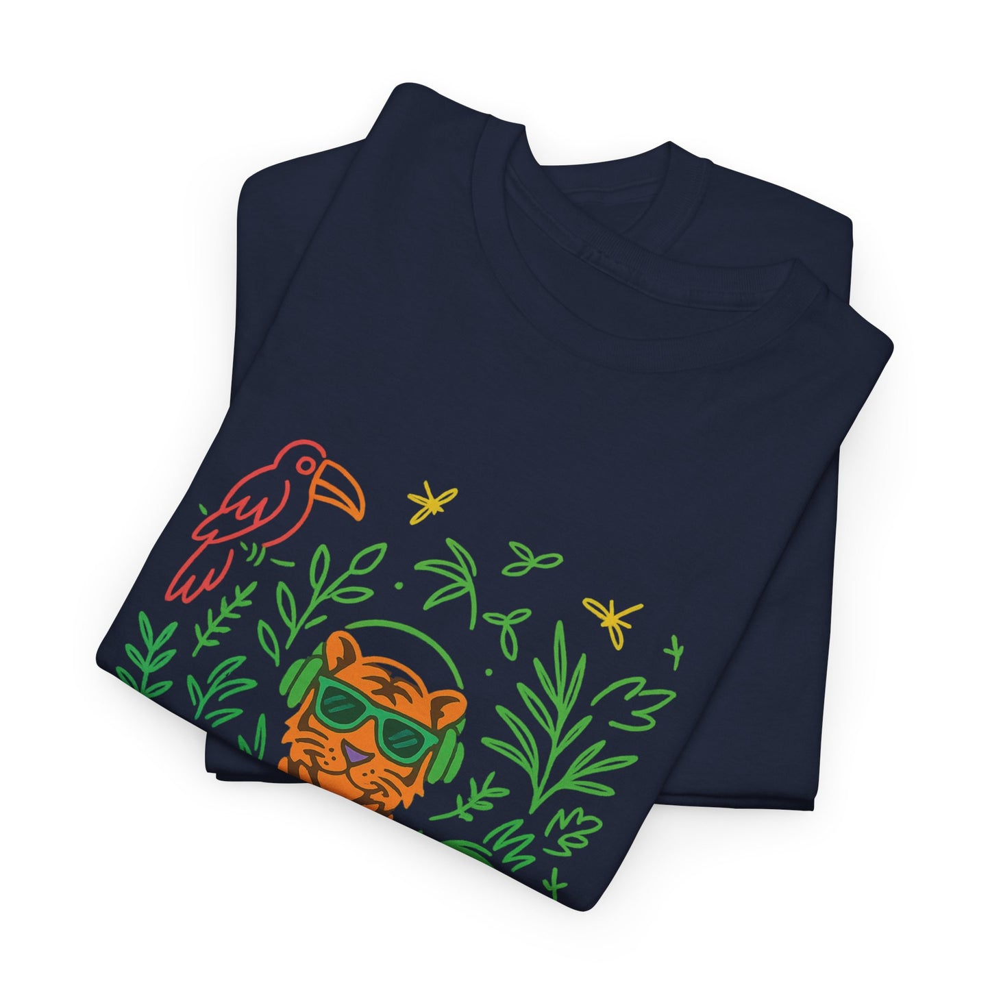 Vibrant Jungle Vibes Tee | Unisex Cotton T-Shirt