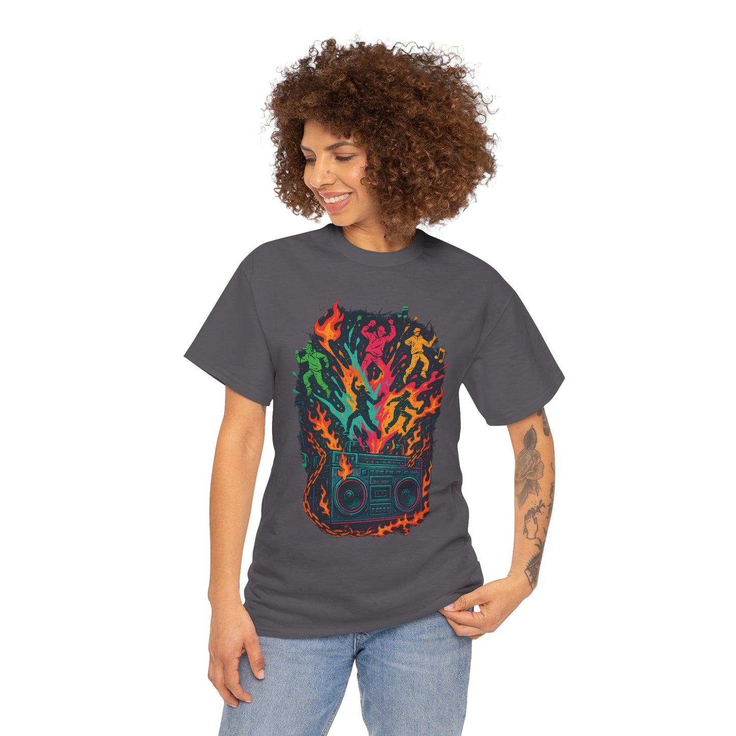 Vibrant Dance Party Tee, Unisex Cotton Tee