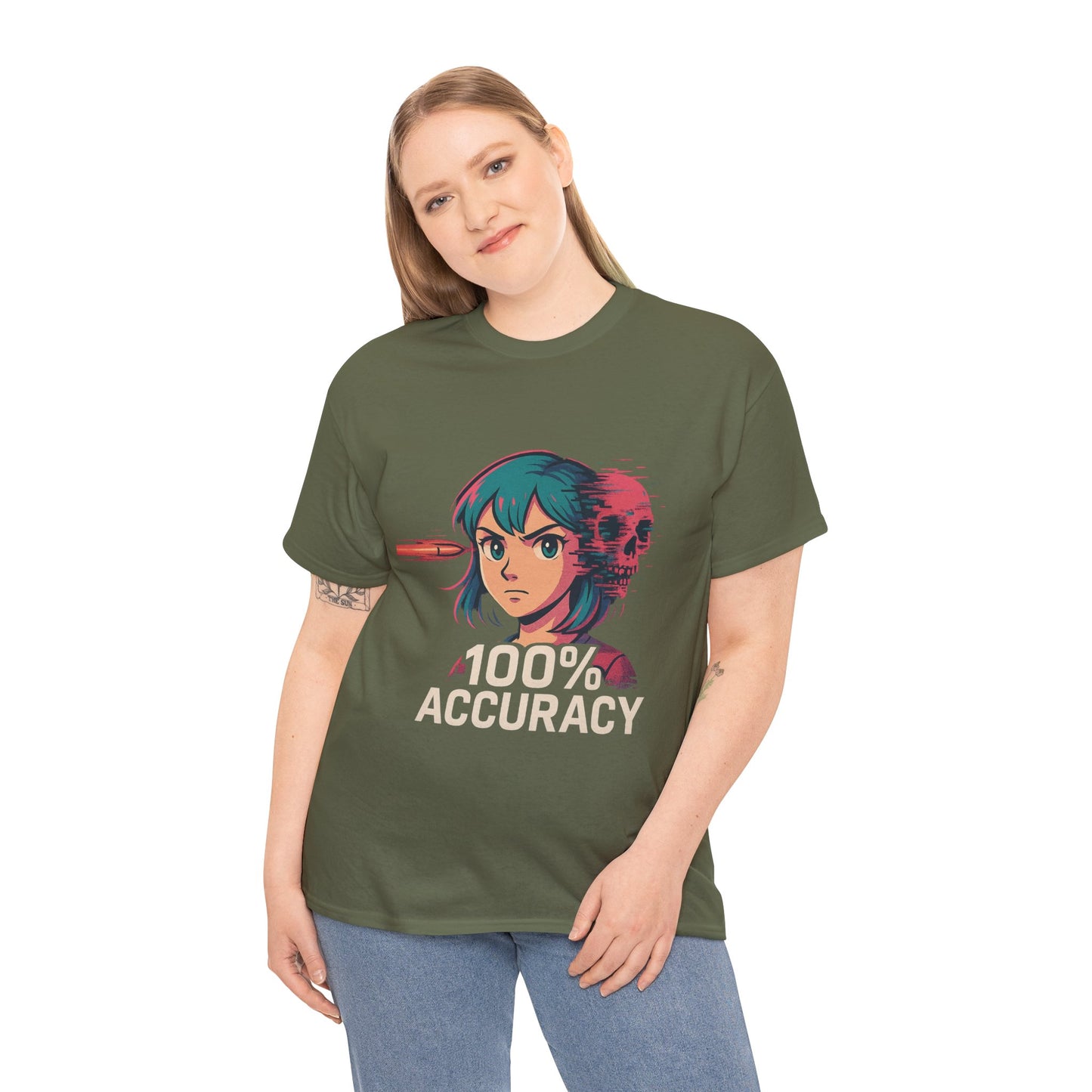100% Accuracy Graphic Tee for Gamers - Unisex Cotton