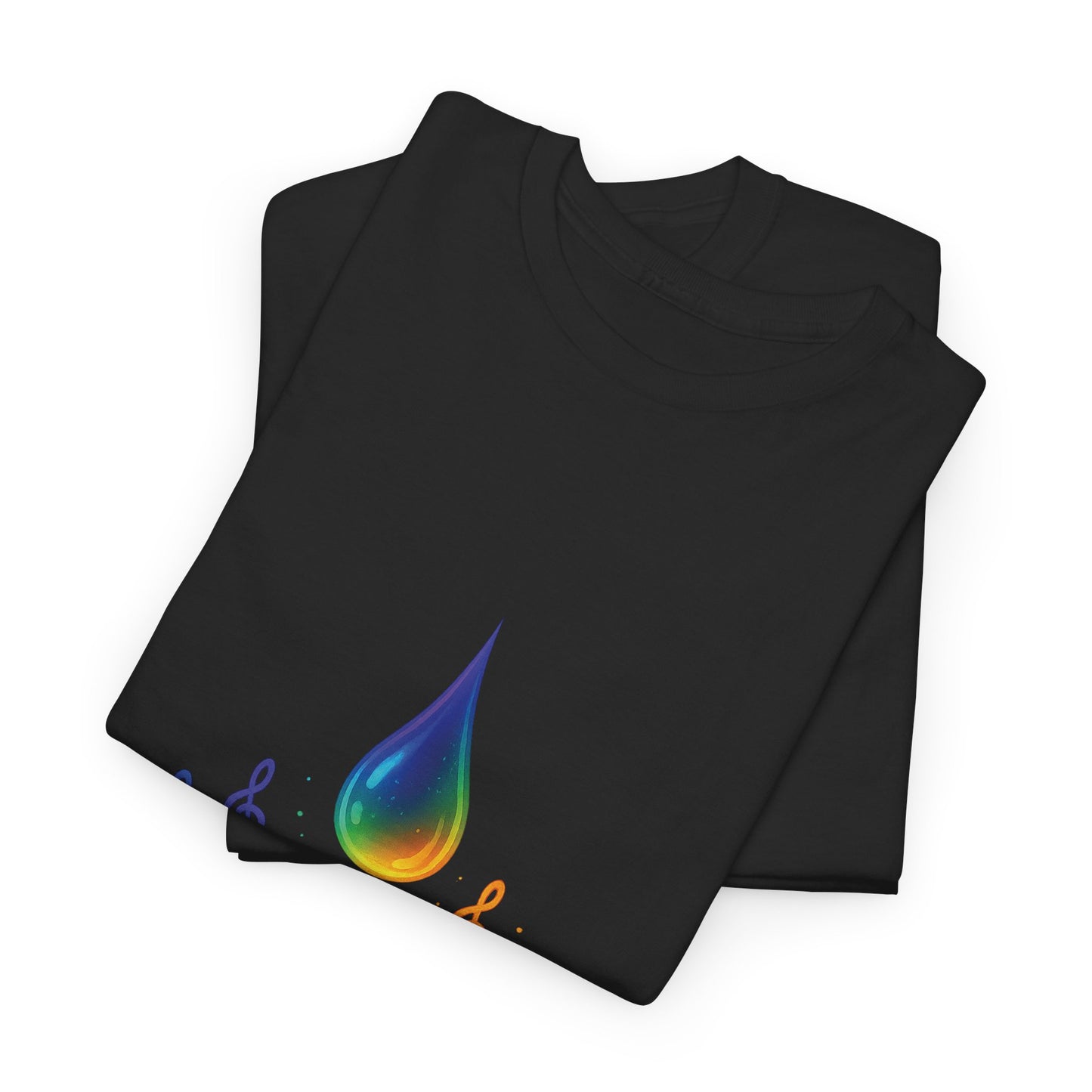 Colorful Music Water Drop Unisex Heavy Cotton Tee