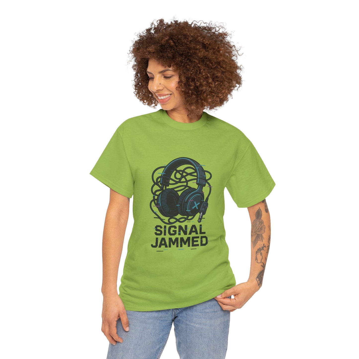 Signal Jammed Unisex Heavy Cotton Tee