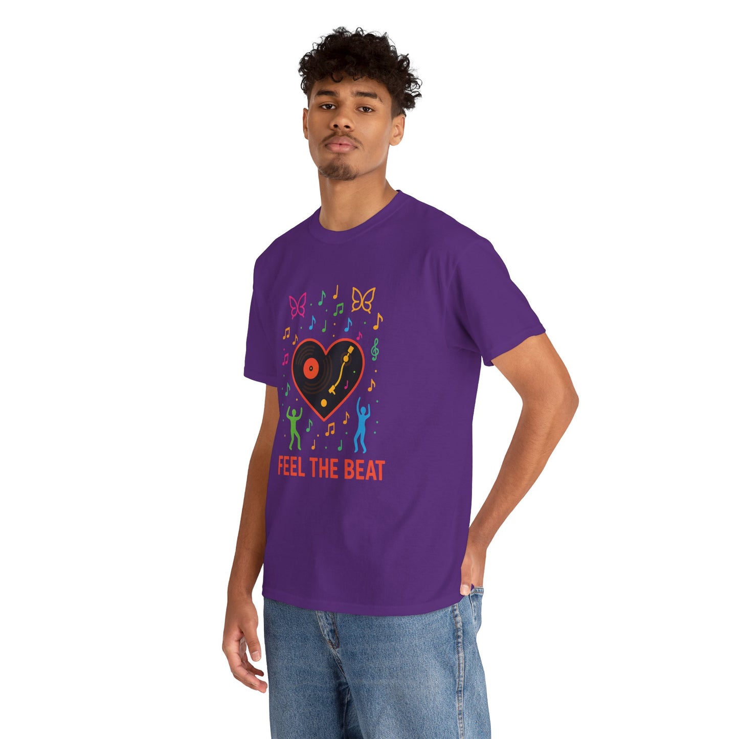 Colorful Music Vibes Tee | Unisex Heavy Cotton Tee
