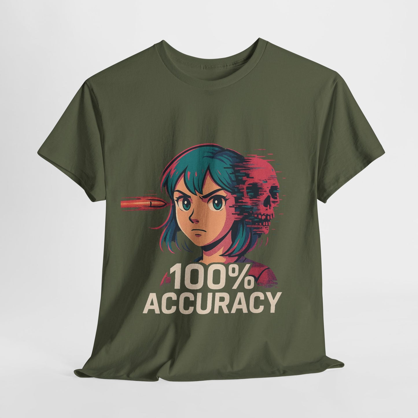 100% Accuracy Graphic Tee for Gamers - Unisex Cotton