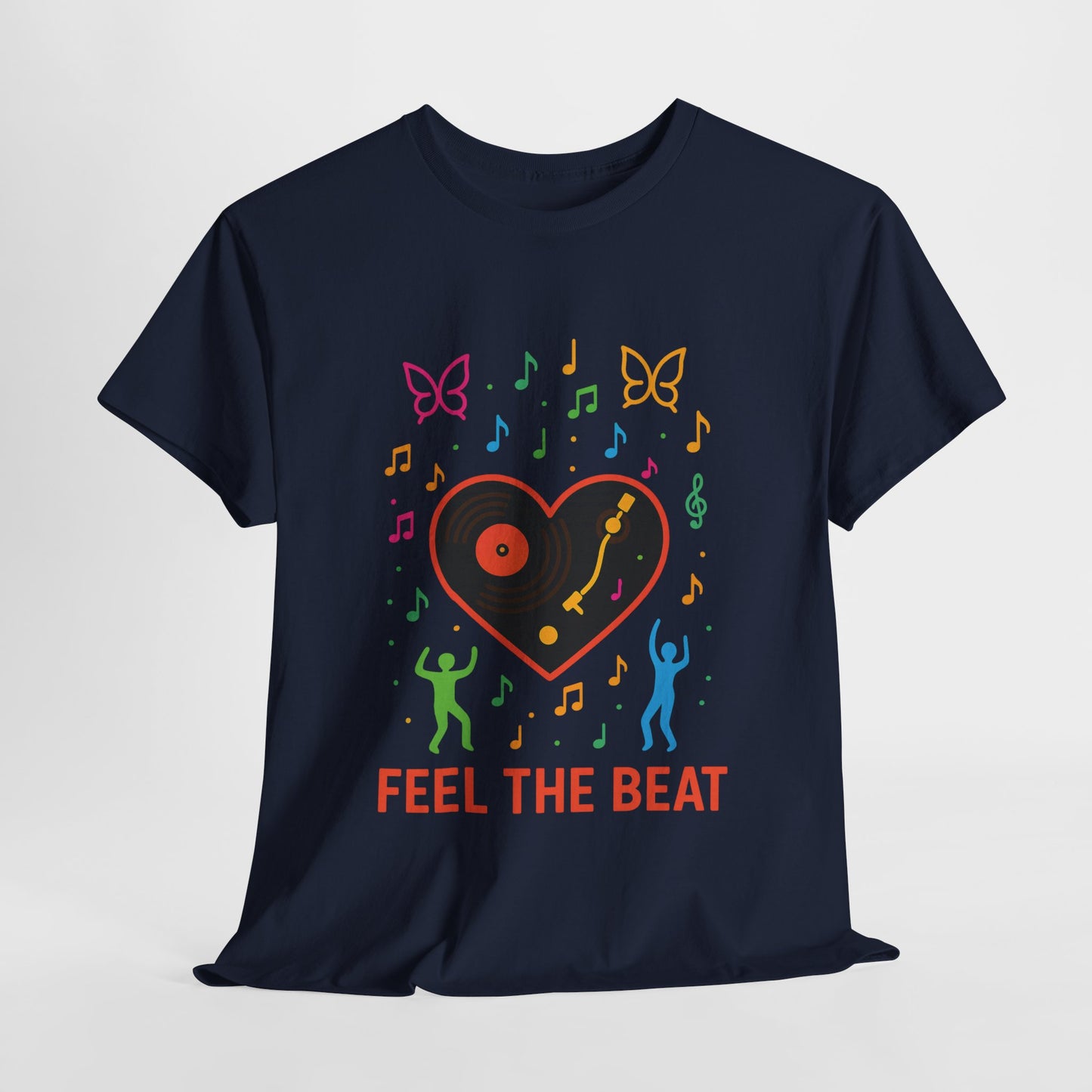 Colorful Music Vibes Tee | Unisex Heavy Cotton Tee