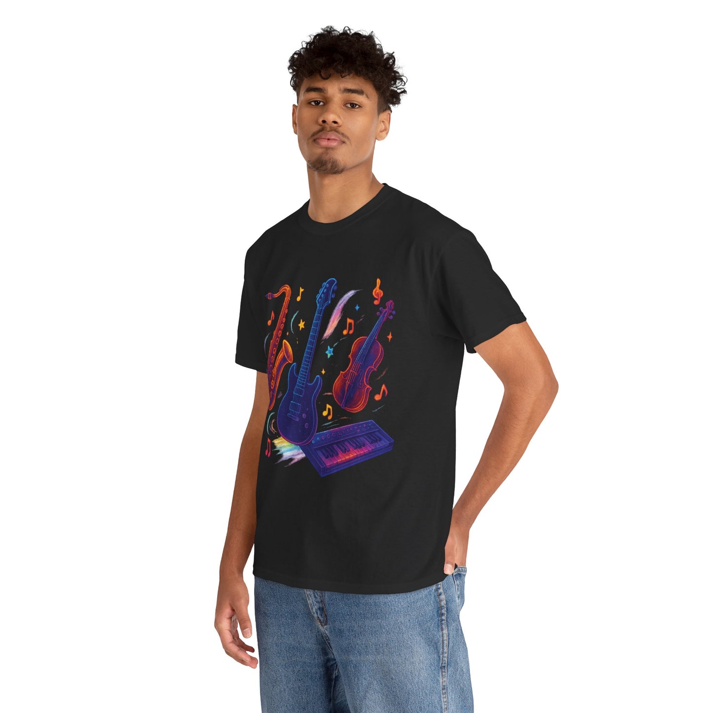 Vibrant Music-Themed Unisex Tee