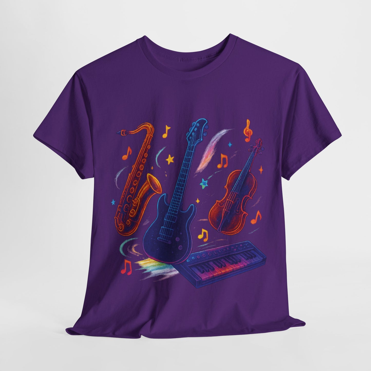 Vibrant Music-Themed Unisex Tee