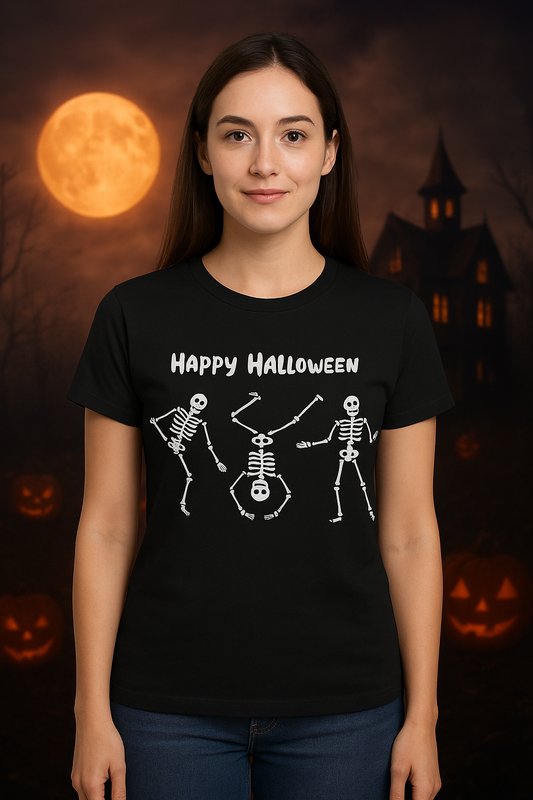 Dancing Skeletons Halloween Tee
