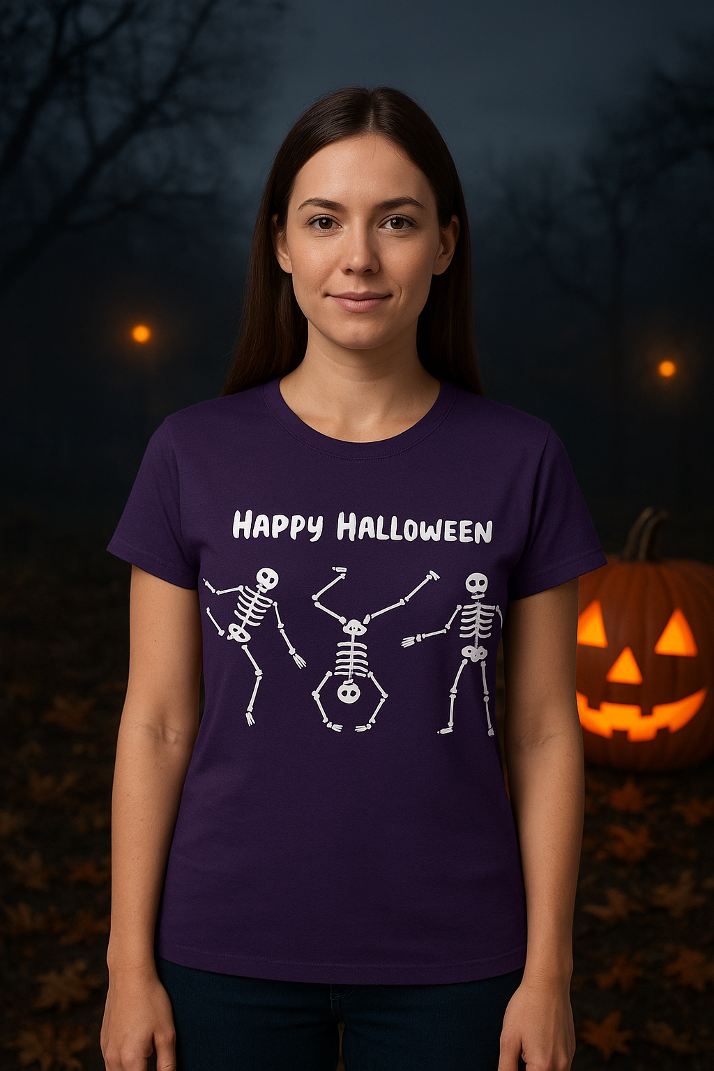Dancing Skeletons Halloween Tee