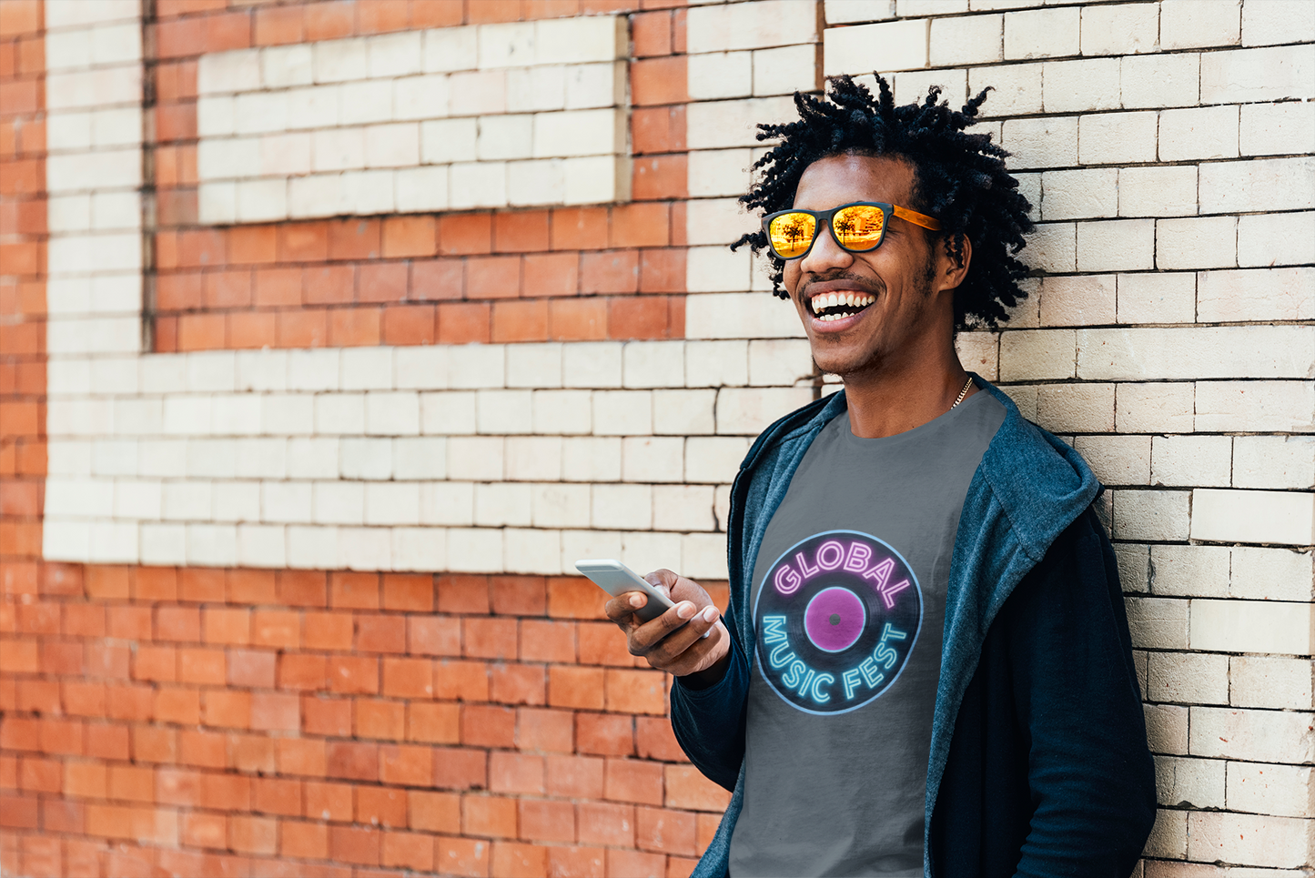 Retro Music Fest Tee - Unisex Heavy Cotton