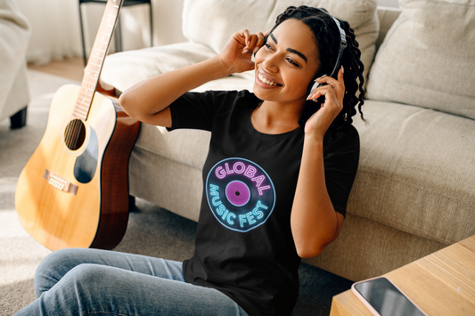 Retro Music Fest Tee - Unisex Heavy Cotton