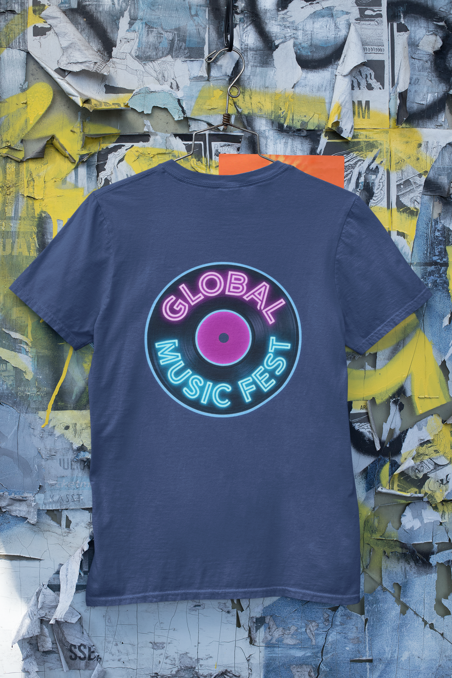 Retro Music Fest Tee - Unisex Heavy Cotton