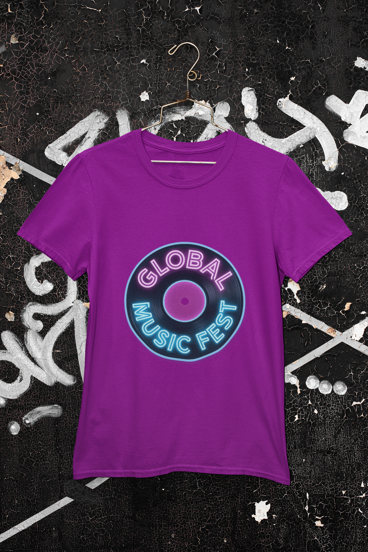 Retro Music Fest Tee - Unisex Heavy Cotton