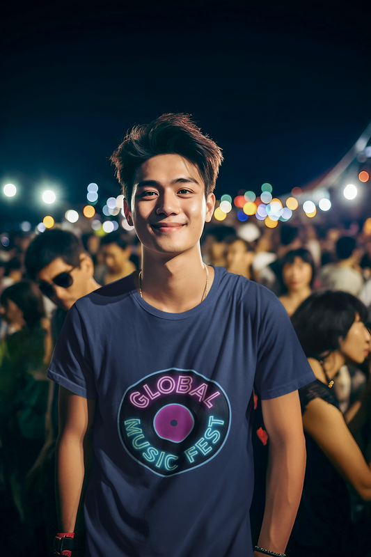 Retro Music Fest Tee - Unisex Heavy Cotton