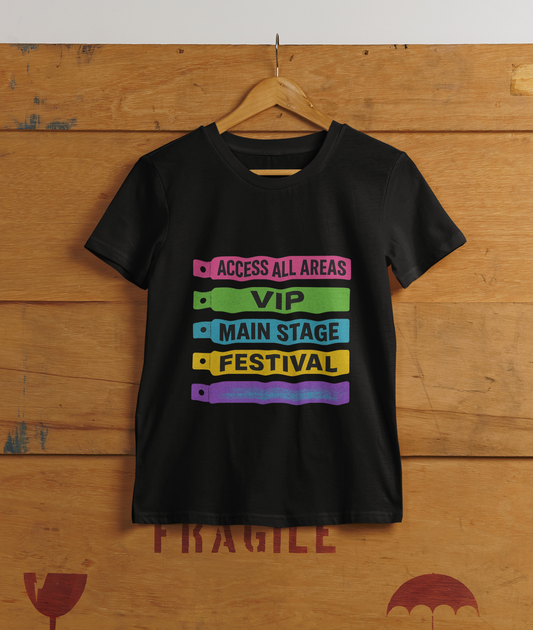 VIP Festival Access Tee, Unisex Cotton Tee