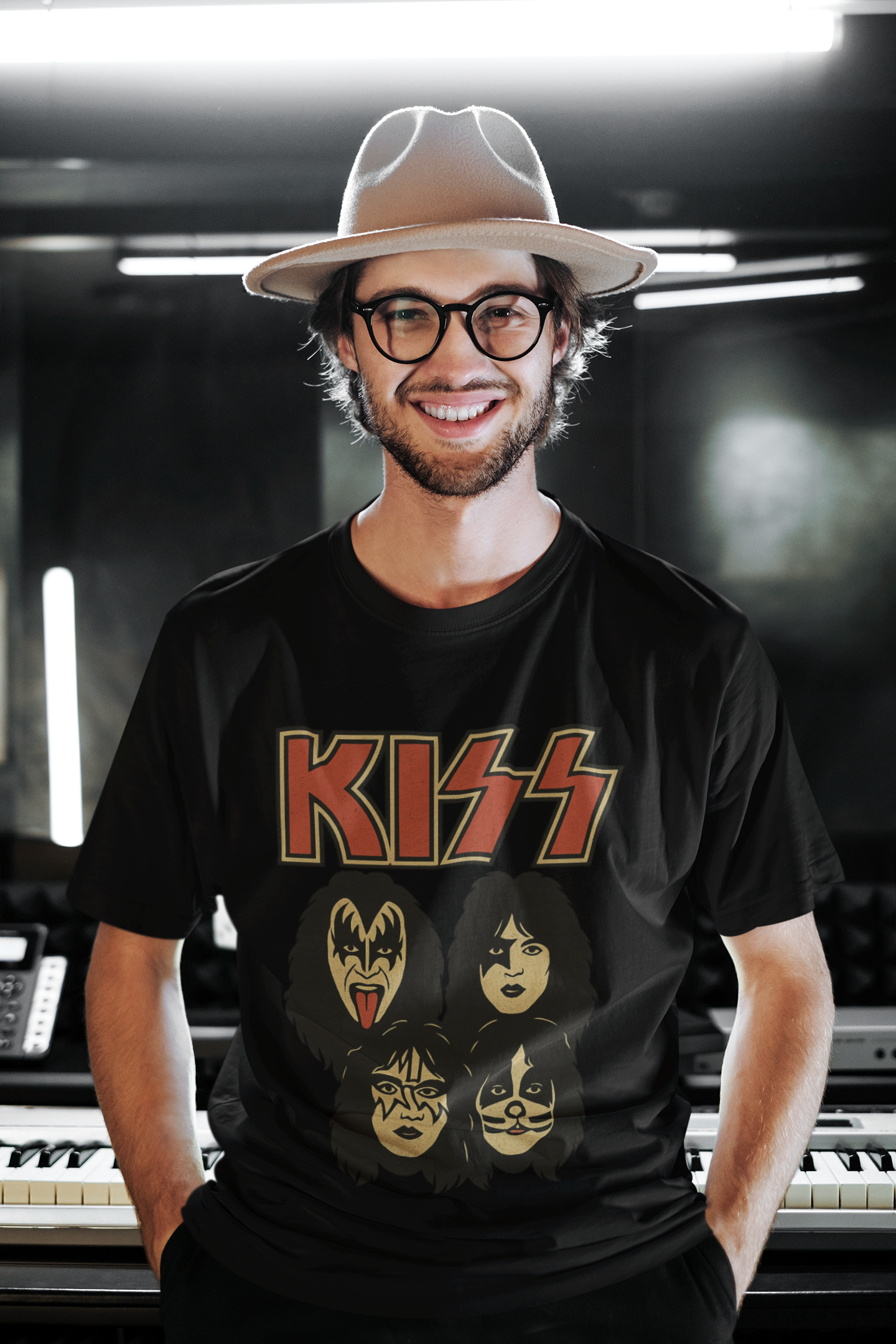KISS Graphic Unisex Heavy Cotton Tee | Rock Music