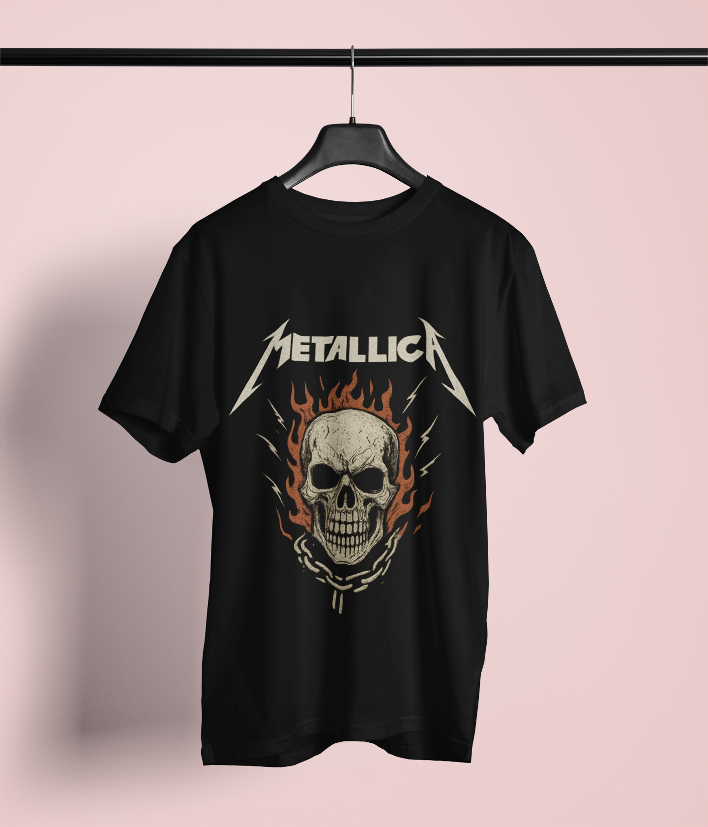 Metallica Skull Graphic Tee - Unisex Heavy Cotton Shirt
