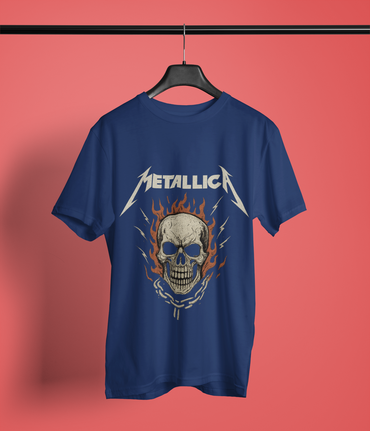 Metallica Skull Graphic Tee - Unisex Heavy Cotton Shirt