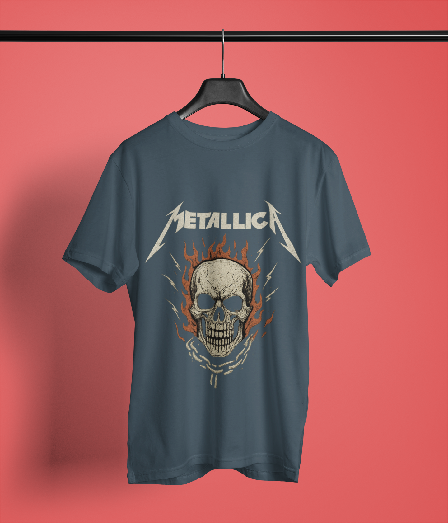 Metallica Skull Graphic Tee - Unisex Heavy Cotton Shirt