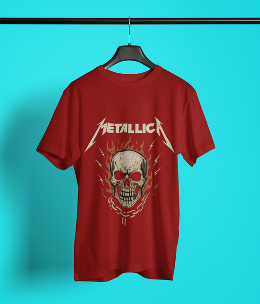 Metallica Skull Graphic Tee - Unisex Heavy Cotton Shirt