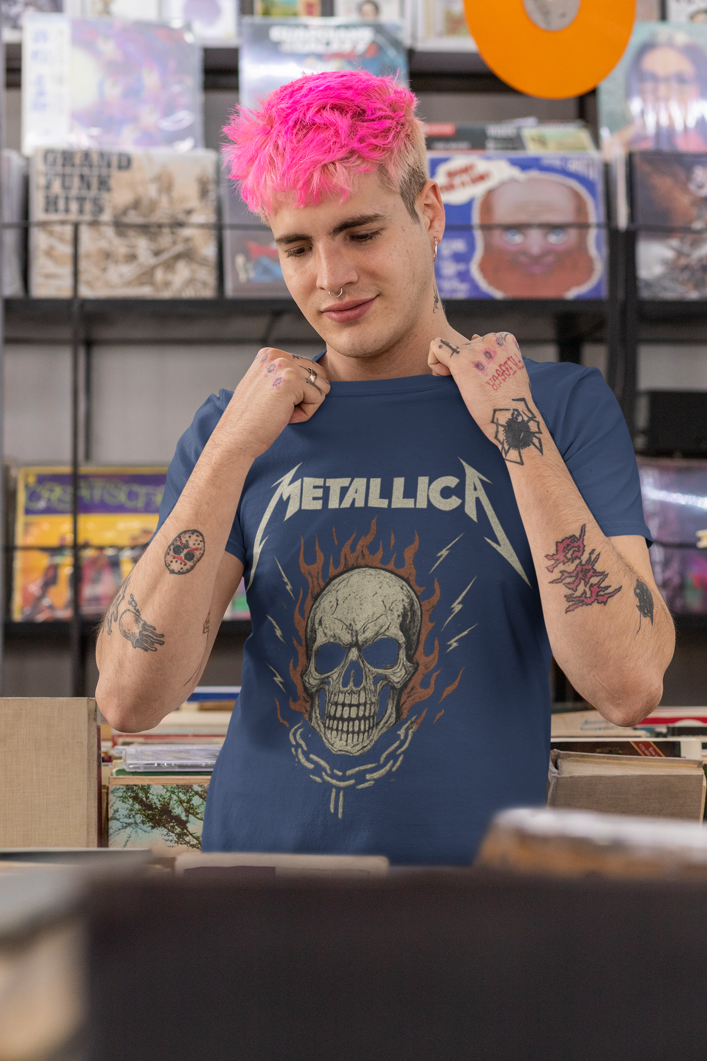 Metallica Skull Graphic Tee - Unisex Heavy Cotton Shirt