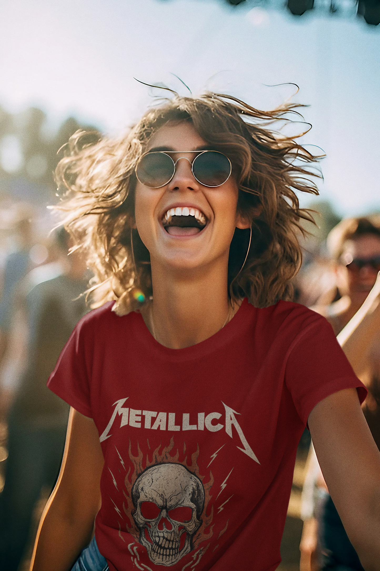 Metallica Skull Graphic Tee - Unisex Heavy Cotton Shirt