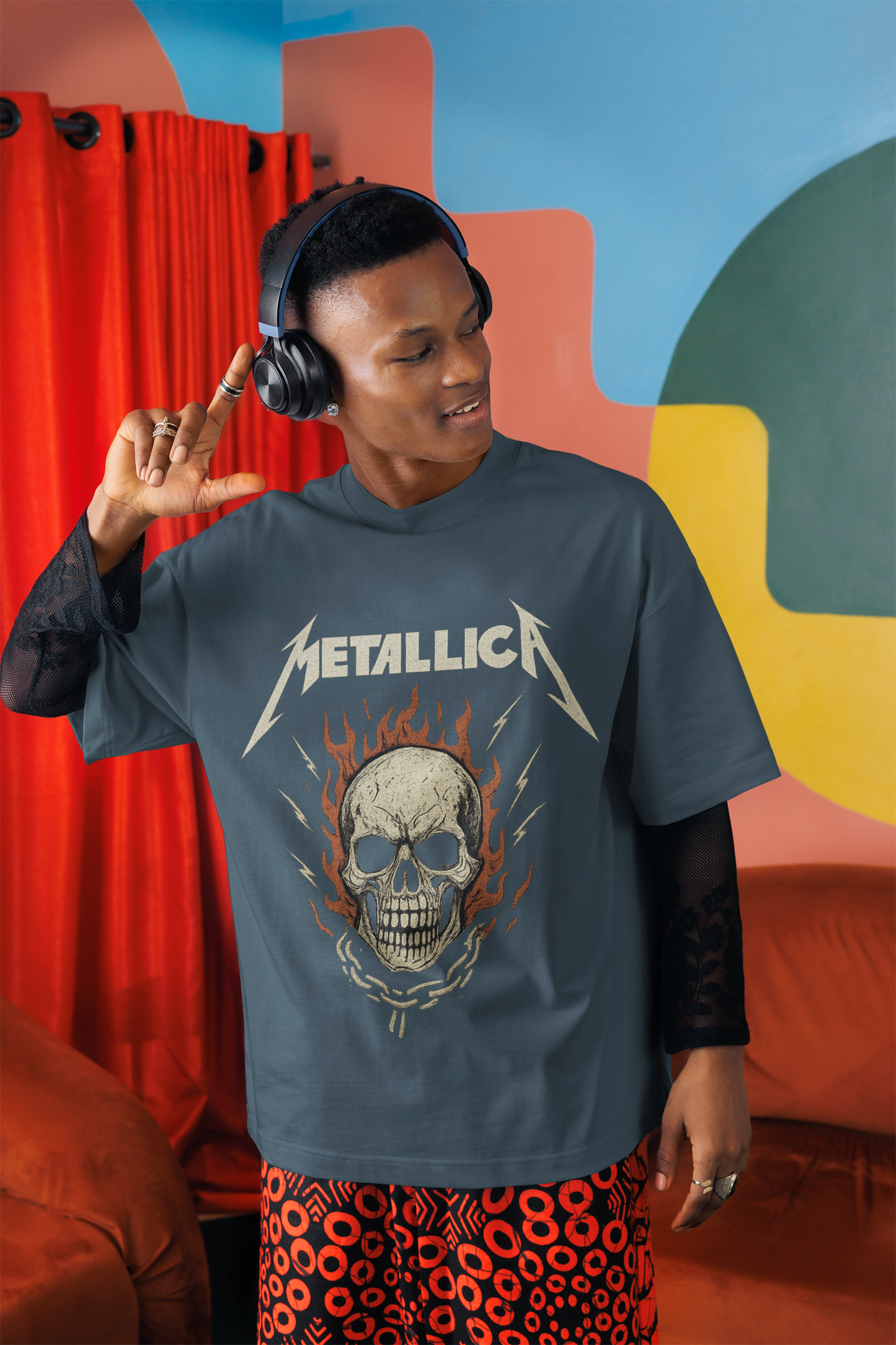 Metallica Skull Graphic Tee - Unisex Heavy Cotton Shirt